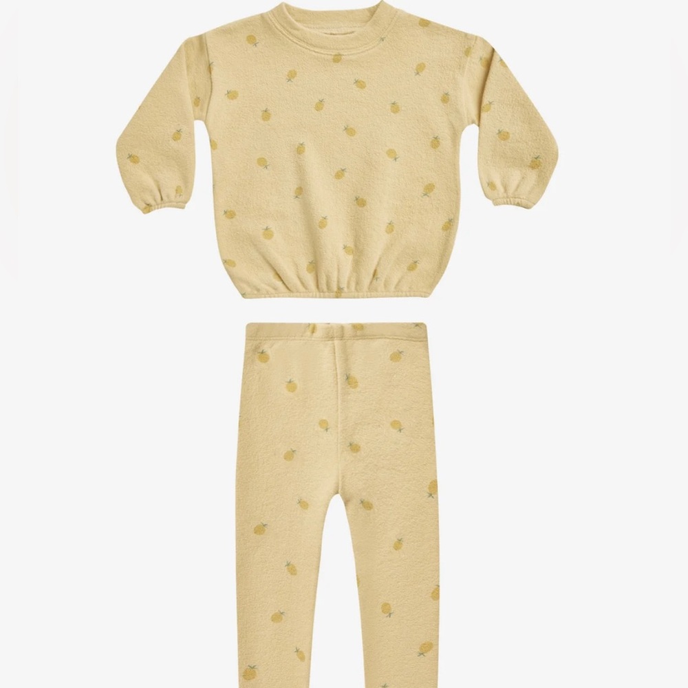 Riley + Cru Spongey Knit Pinapple Set
